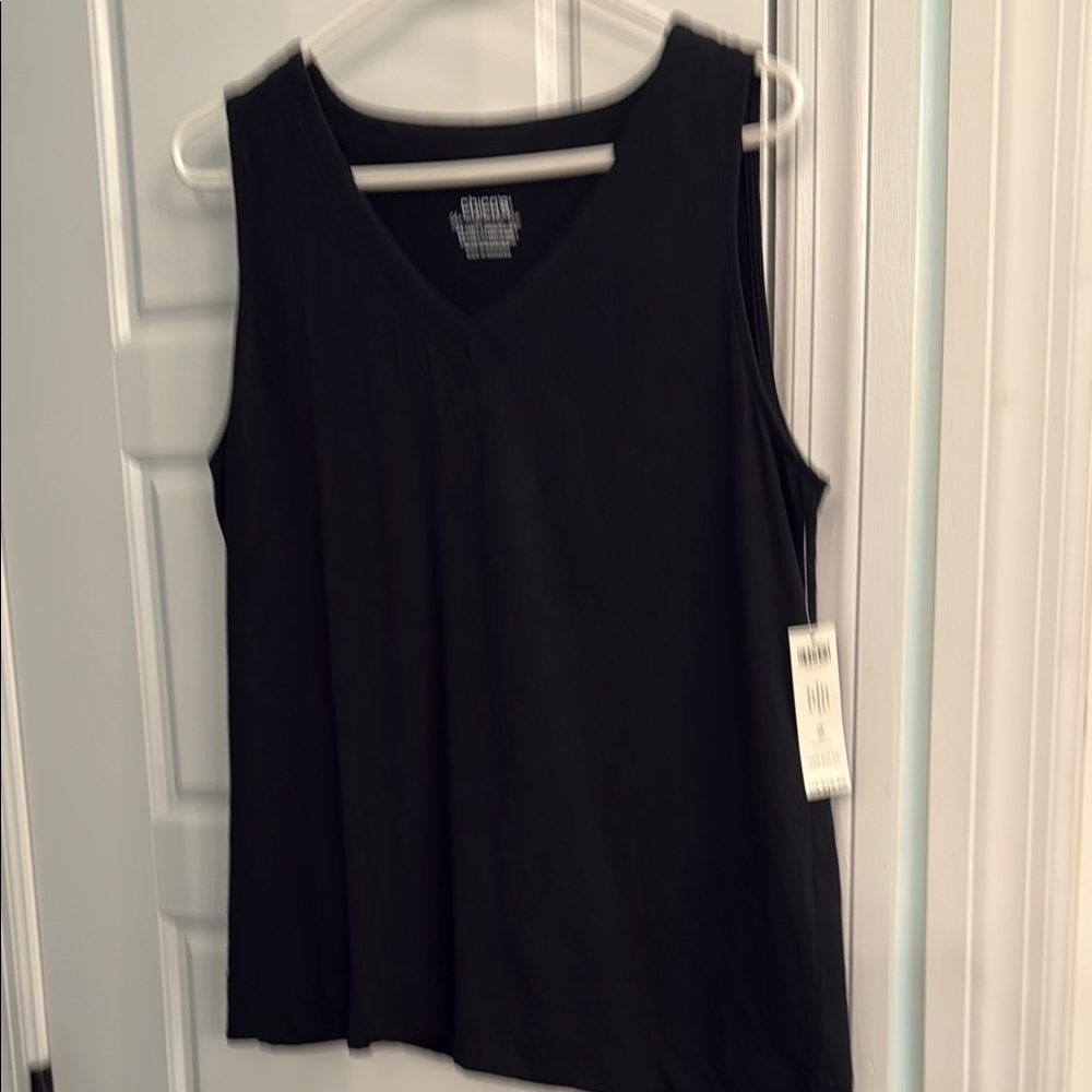 Chico's Black Sleeveless Tank Top
